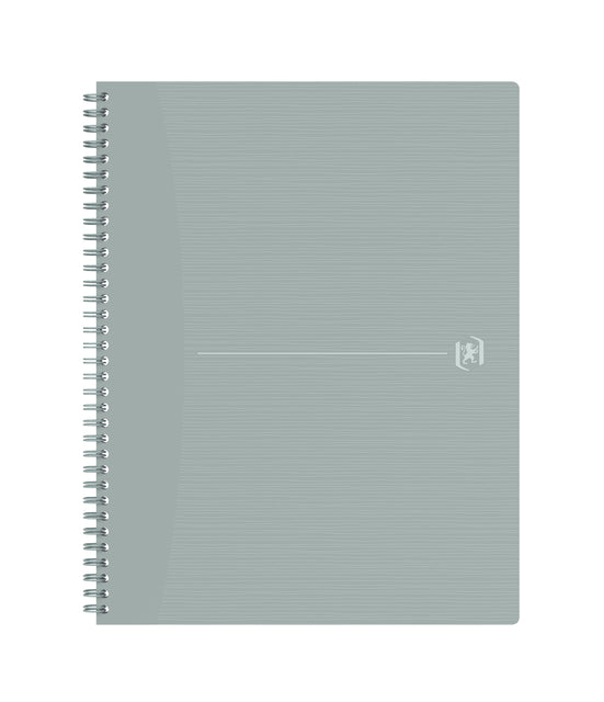 Spiraalblok Oxf Origin A4+ gelijnd 70 vel 80 g grijs