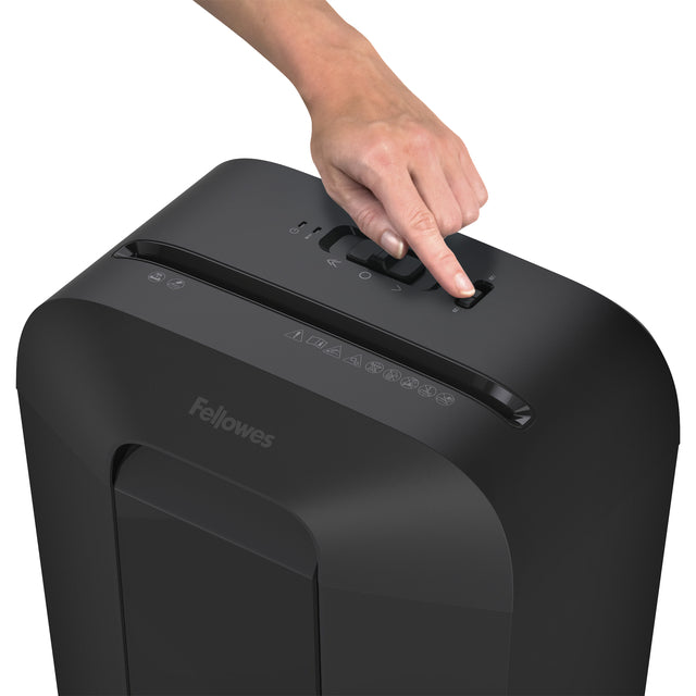 Fellowes LX41 papiervernietiger 4x12mm cross-cut zwart - 4
