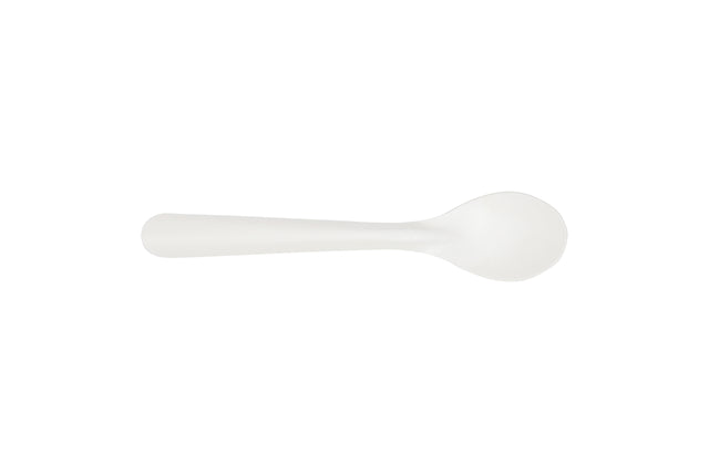 Herbruikbare papieren lepel IEZZY 180mm wit