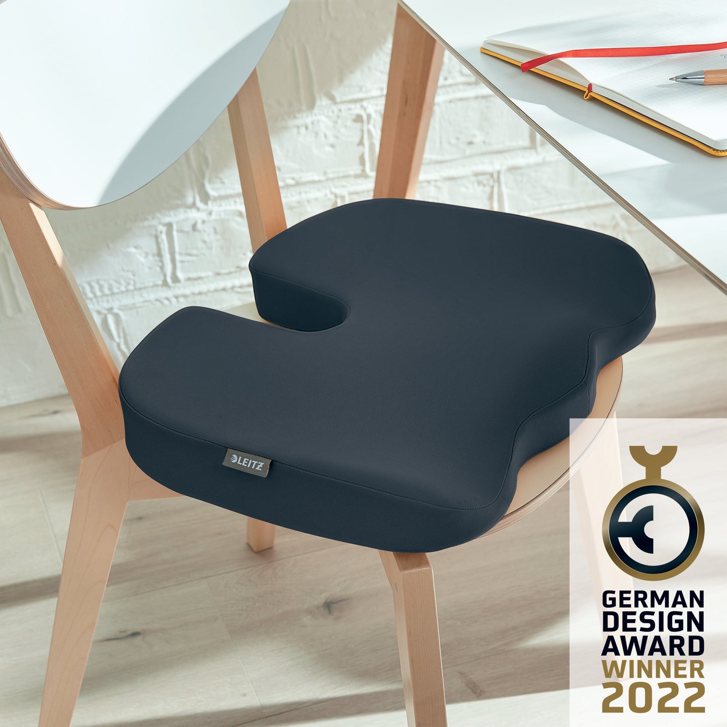 Stoelkussen Leitz Ergo Cosy grijs voor actieve zithouding - 5