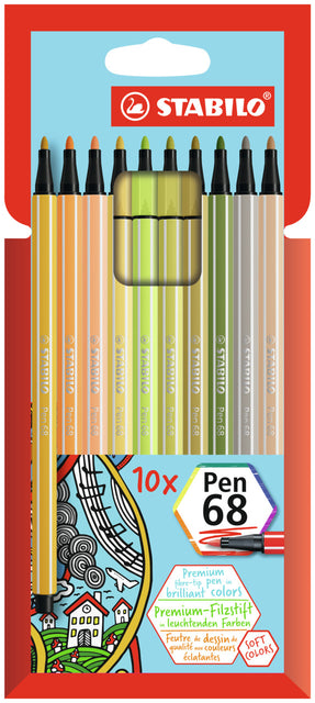 STABILO Pen 68/10 M Soft Assortiment