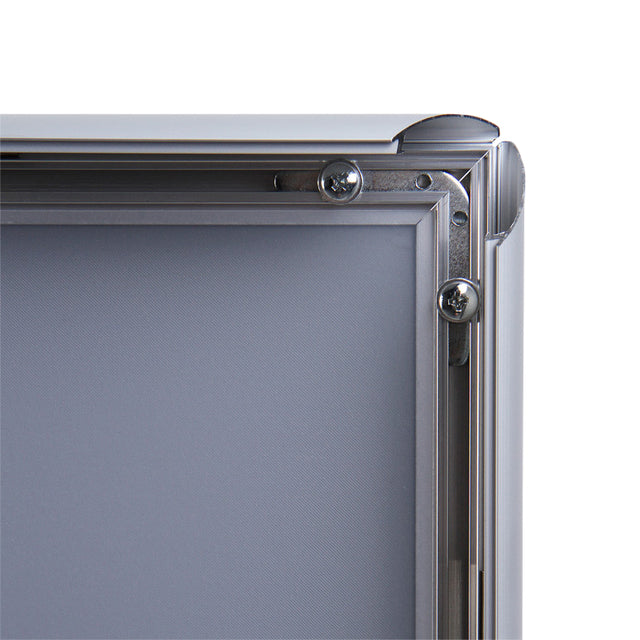 Quantore A4 kliklijst 25mm, zilver met ontspiegelde folie - 3