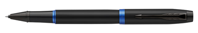 Parker IM Vibrant Rings rollerballpen zwart/blauw