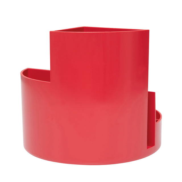 Pennenkoker MAUL Roundbox recycled 6 vaks rood - 2