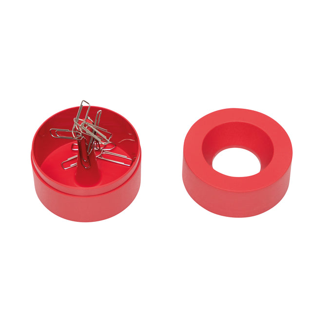 Papercliphouder MAULpro recycled Ø73x60mm rood - 3