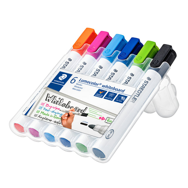 Staedtler Lumo 351 Whiteboard Markers Set 6 Assorti - 2