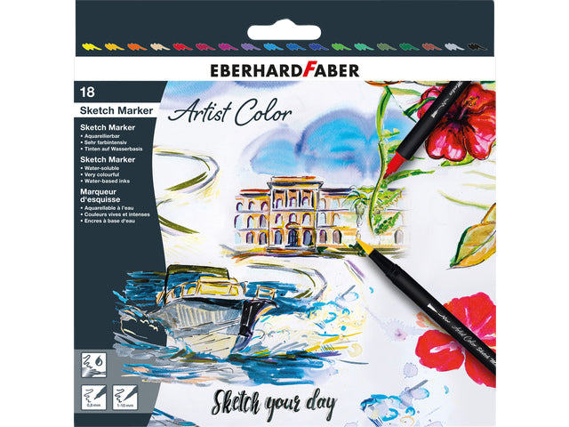 Sketchmarker Eberhard Faber 18-delig Assortiment