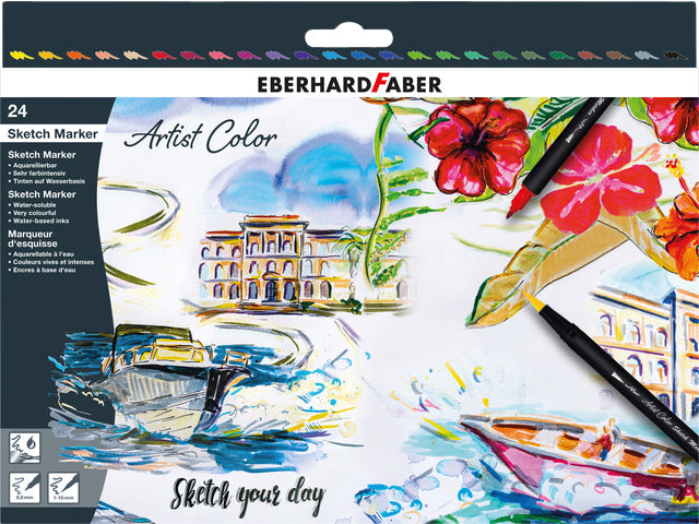 Sketchmarker Eberhard Faber 24-delige artist set