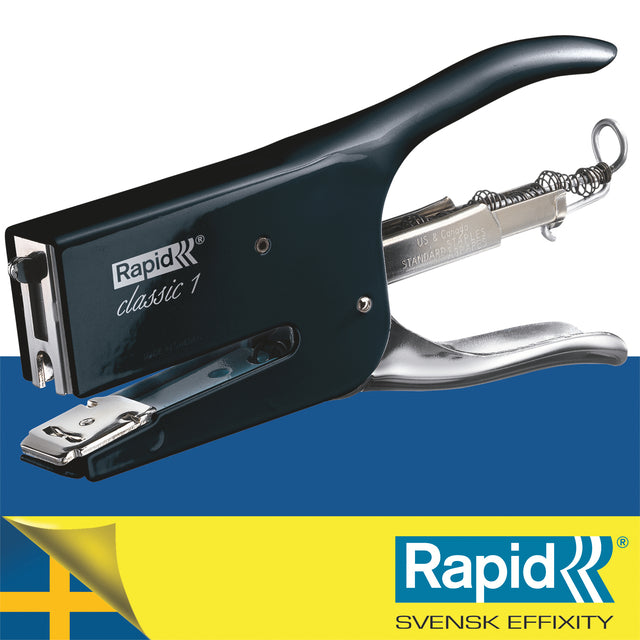 Niettang Rapid K1 Retro Classic zwart, tot 50 vel - 2