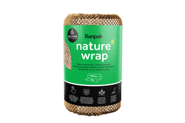 Inpakmateriaal Ranpak NatureWrap luchtkussen bruin 40cm x 9m