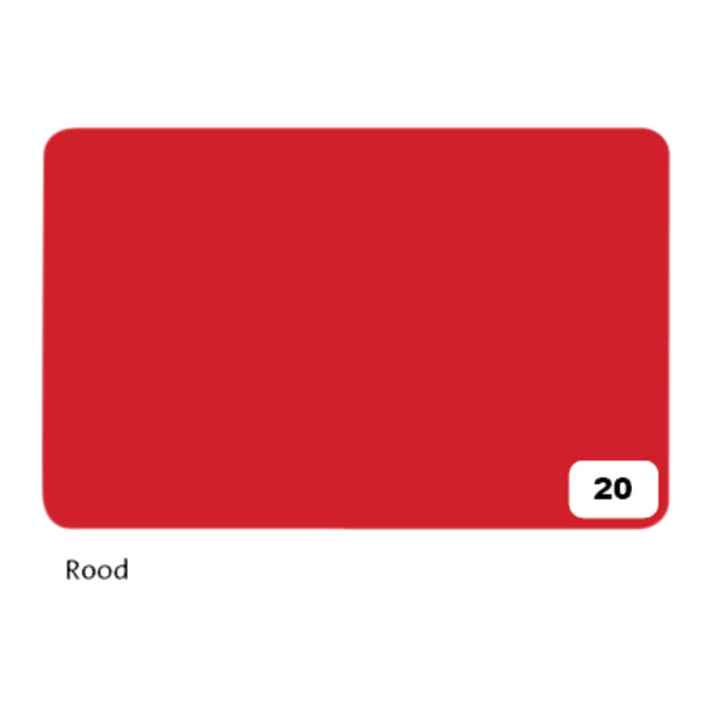 Folia Fotokarton 2-zijdig 50x70cm 300gr nr20 Rood