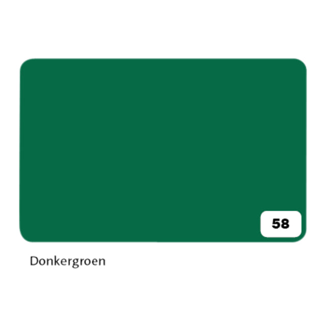 Folia Fotokarton 2-zijdig donkergroen 50x70cm 300gr, pak à 10 vellen