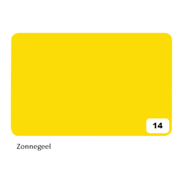 Folia Fotokarton 2-zijdig 50x70cm 300gr nr14 Zonnegeel