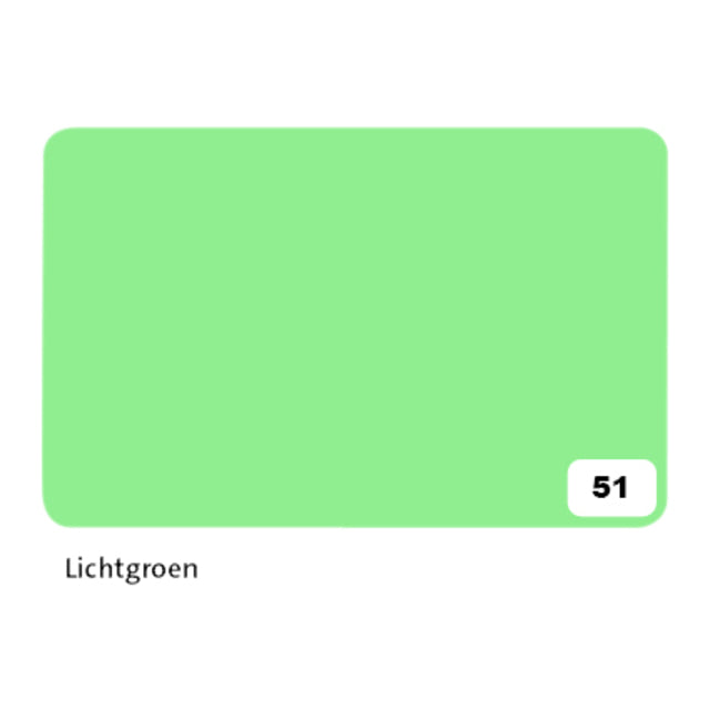 Folia Fotokarton 2-zijdig lichtgroen 50x70cm 300gr, pak à 10 vellen