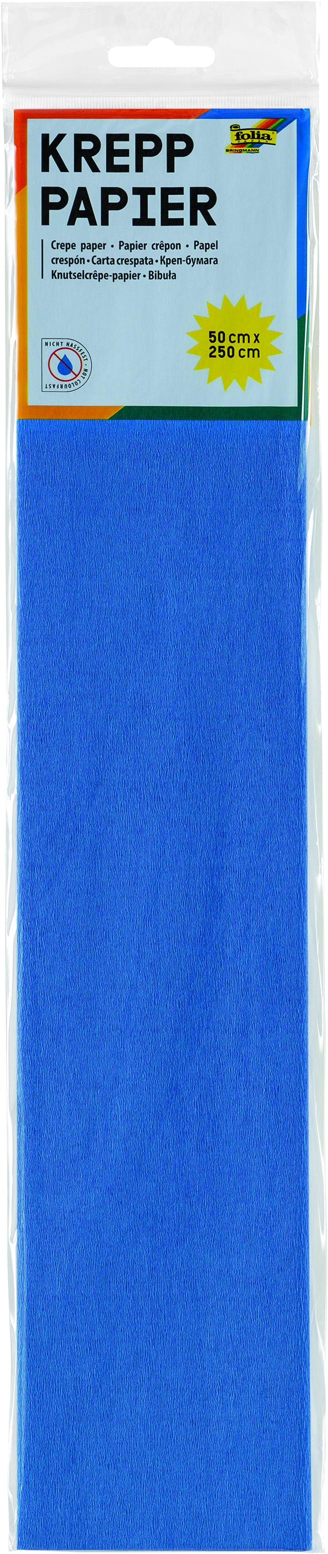 Folia Knutselpapier 50x250cm Briljantblauw Nr128