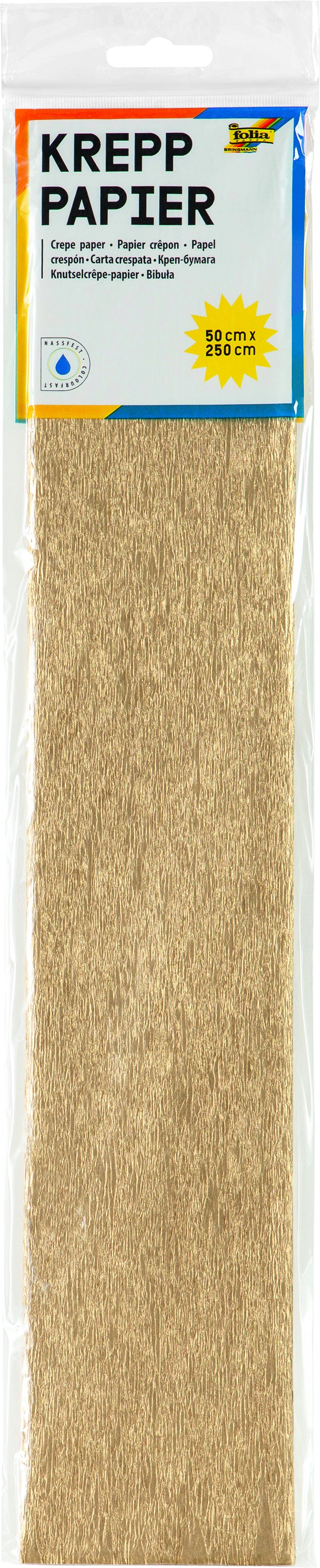 Folia Crêpepapier 250x50cm nr9125 Goud