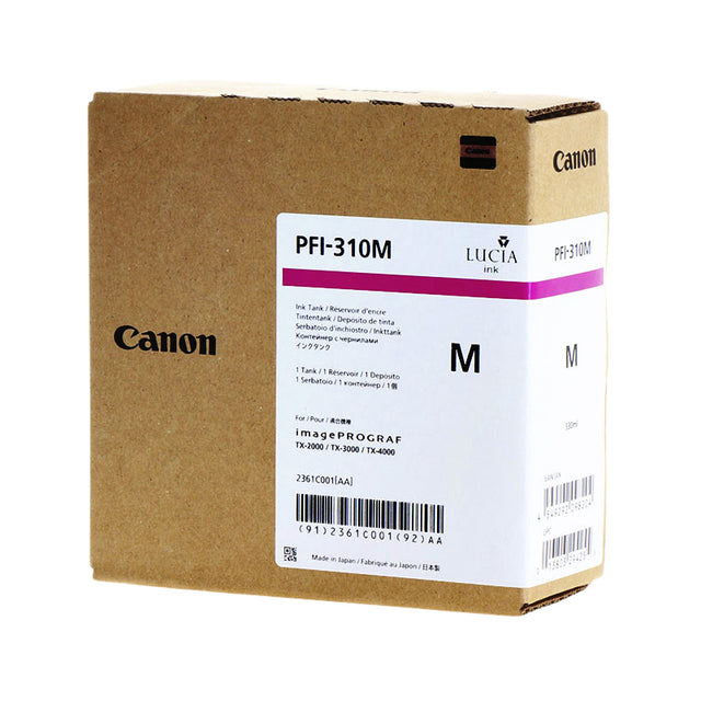 Canon PFI-310 rode inktcartridge 330 ml