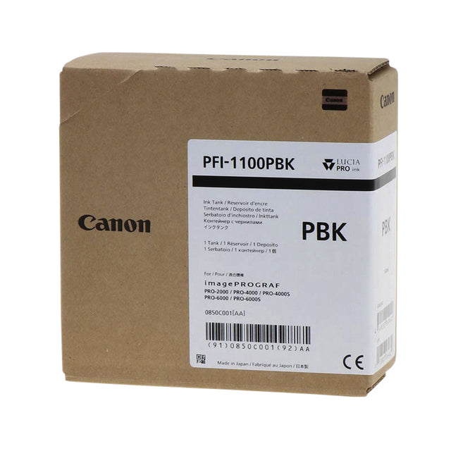 Canon PFI-1100 Zwart foto inktcartridge