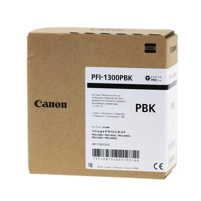 Canon PFI-1300 foto zwart inktcartridge 330 ml