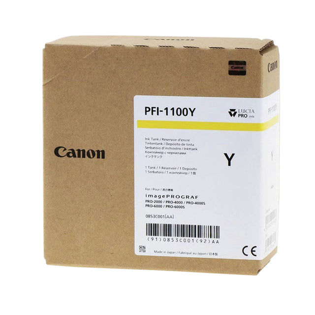 Canon PFI-1100 gele inktcartridge 160 ml