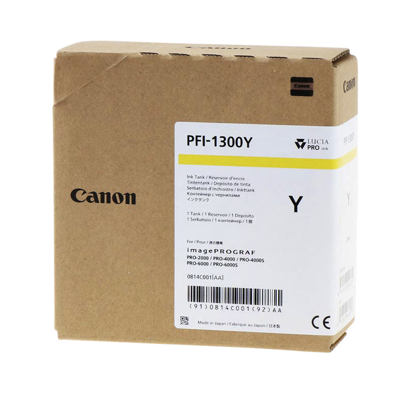 Canon PFI-1300 Geel Inktcartridge 330 ml