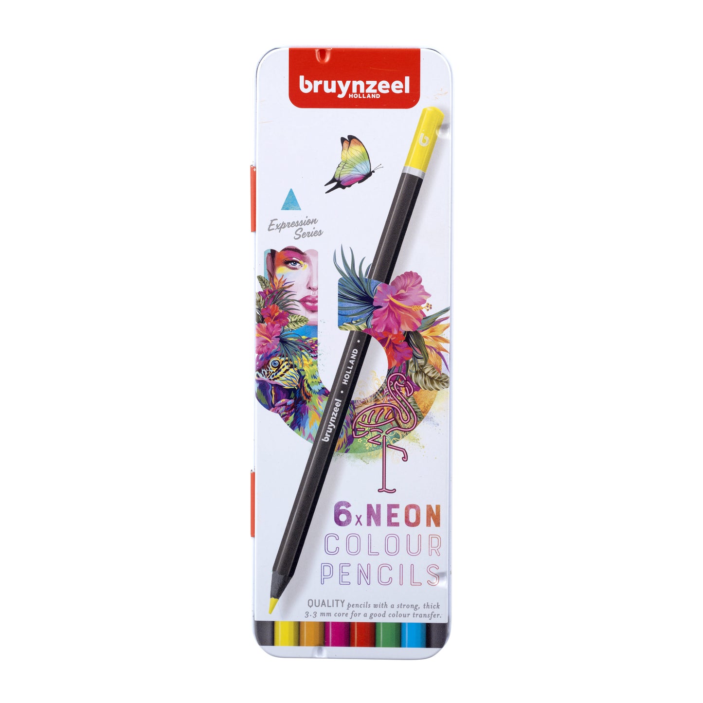Bruynzeel Neon Kleurpotlood Set 6 Stuks