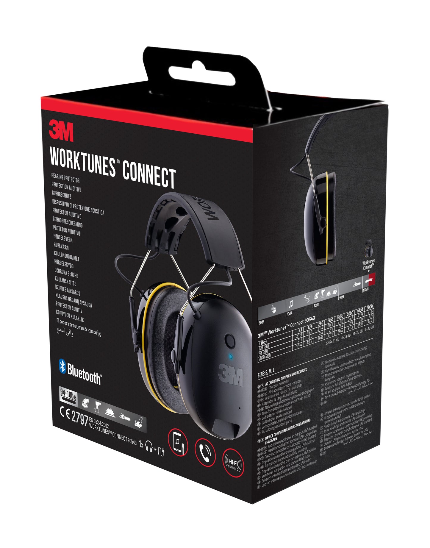 Bluetooth Gehoorkap 3M WorkTunes Connect met Bluetooth - 5
