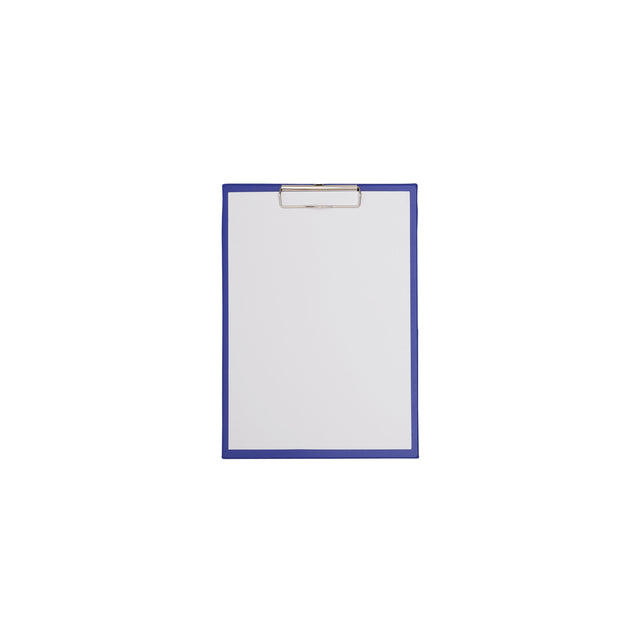 Polypropyleen A4 klembord met verchroomde klem, blauw - 2