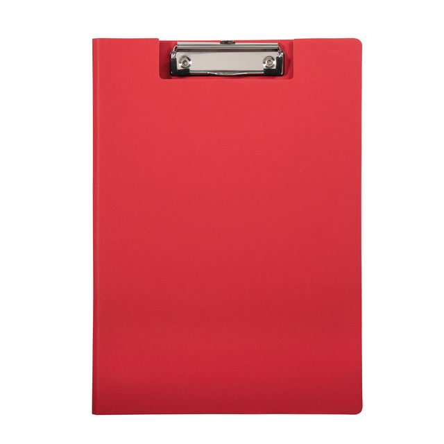 Klembordmap MAULbalance A4 karton, 8mm rug, rood