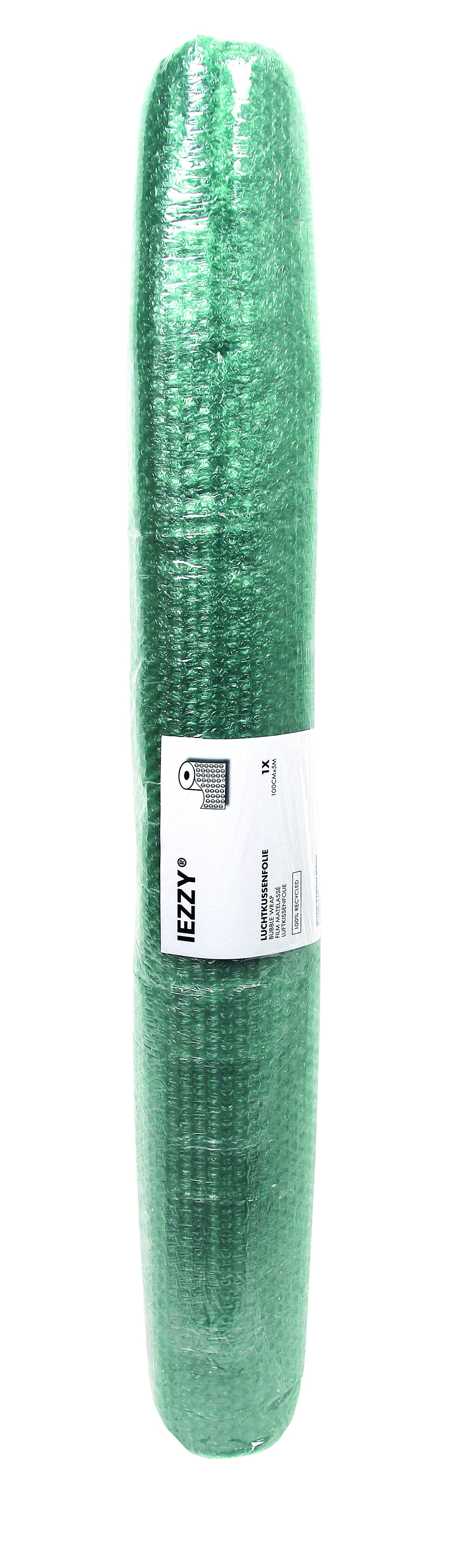 IEZZY Recycled luchtkussenfolie 100cm x 5m, groen