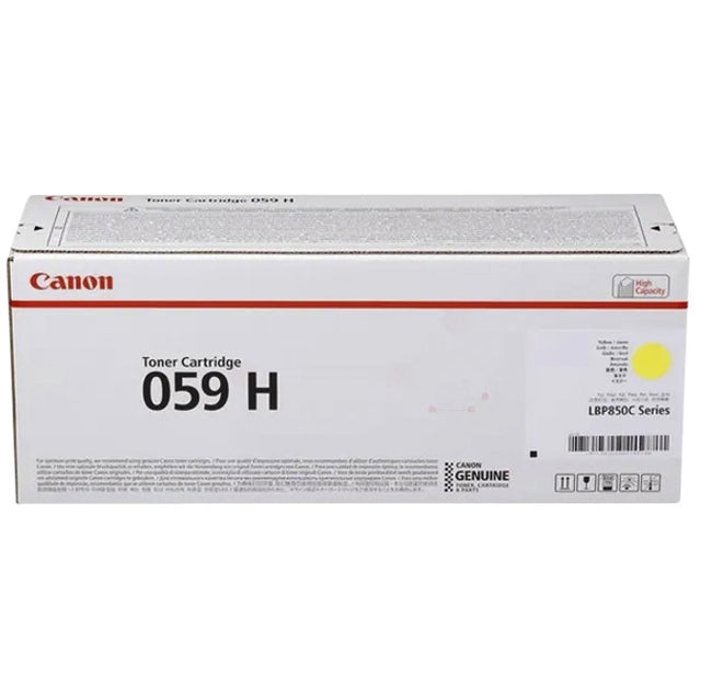 Canon 059H Geel Tonercartridge - Origineel, 13.500 pagina's
