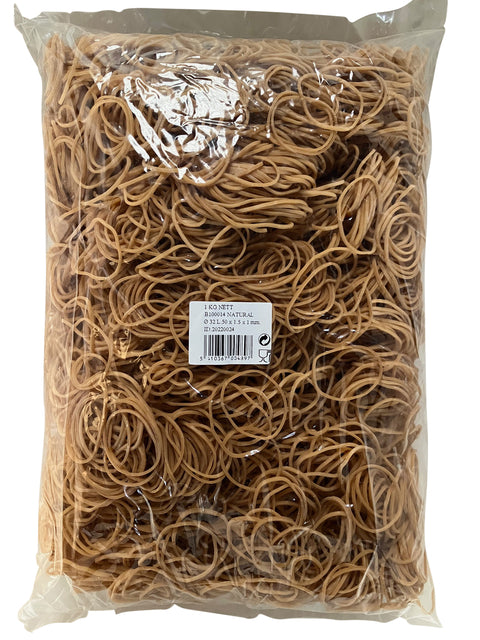 Elastiek Standard 14, 50x1.5mm, 1kg, 5333 st, Bruin - 2
