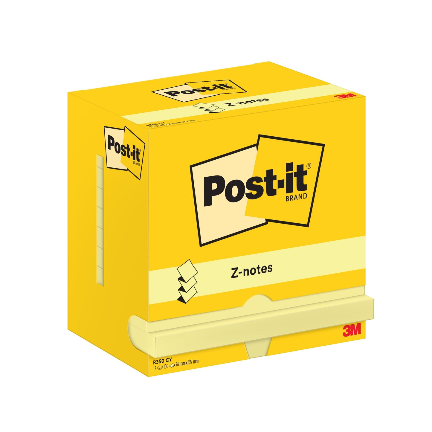 Memoblok Post-it Z-Note R350 76x127mm Geel - 6