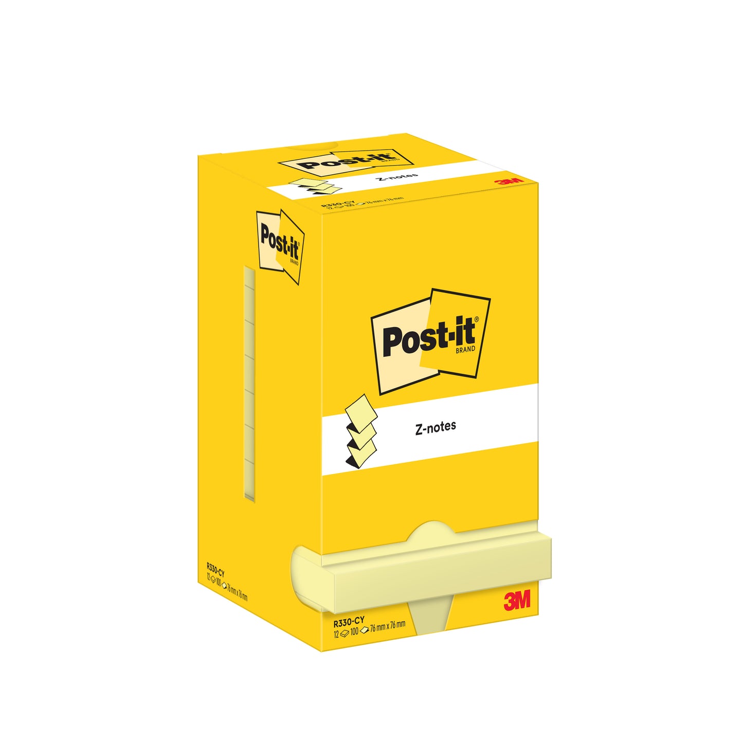 Post-it Z-Note memoblok 100 vellen, 76x76mm, canary geel - 5