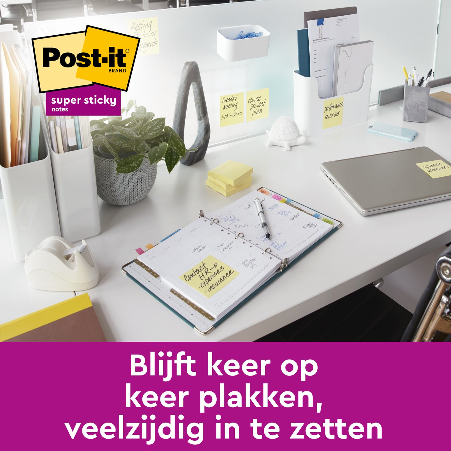 Memoblok Post-it Z-Note S330 Super Sticky geel - 5