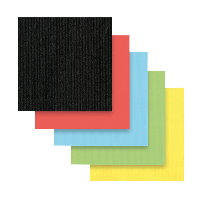 Kraft cadeauzakken 12x19cm, set van 5 kleuren - 6