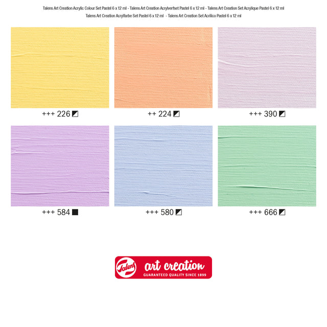 Acrylverf Talens Art Creation tube 75ml Pastelkleuren - 2