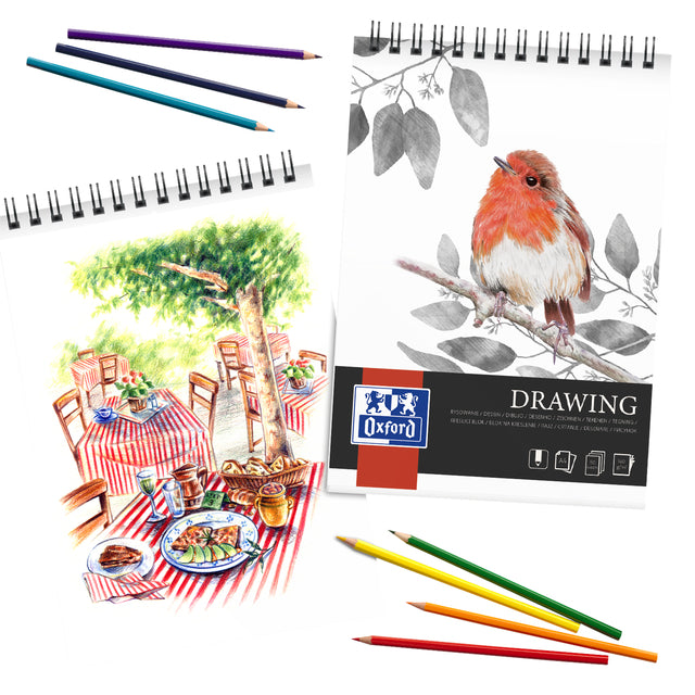 Oxford Drawing Tekenblok A3, 30 vel, 200 g/m², spiralgebonden - 2