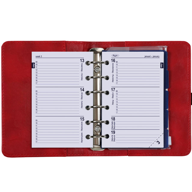 Organizer Kalpa Pocket + agenda 2024-2025 7 dagen/2 weken rood - 6
