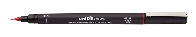Pigment Fineliner Uni-Ball Pin 0,5mm rood