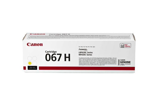 Canon 067H Geel Tonercartridge voor Professionele Afdrukken