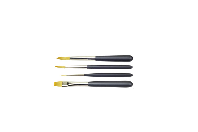 Penselenset Zahn Travel Buddy 4-delig - 2