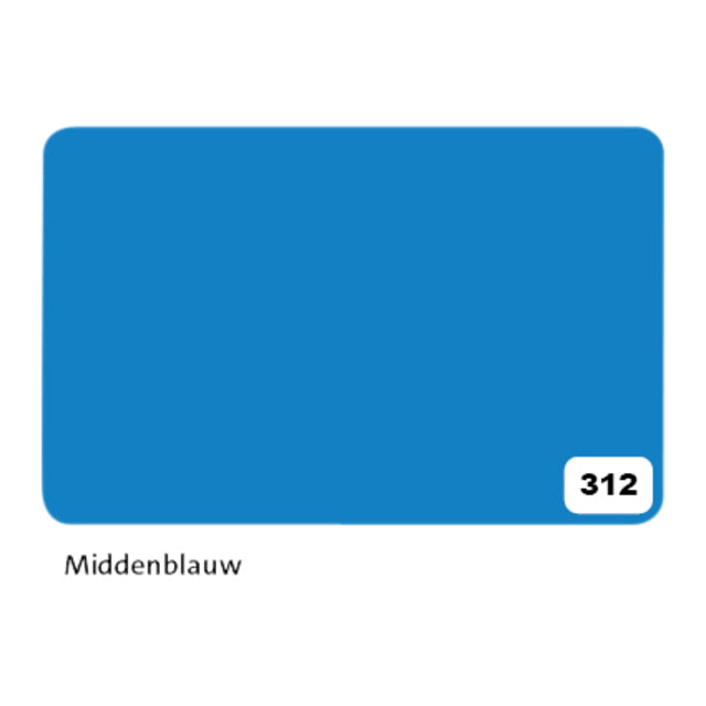 Folia Etalagekarton 1-zijdig 48x68cm 380gr nr312 blauw