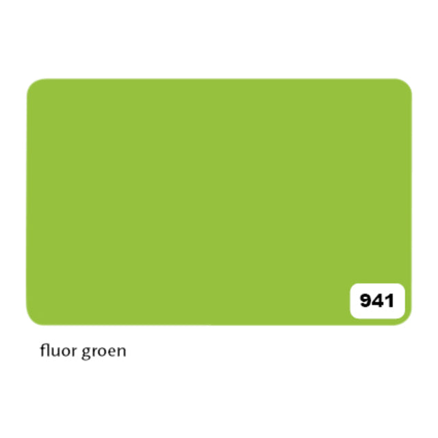 Folia Etalagekarton 1-zijdig 48x68cm 380gr nr941 fluorescent groen