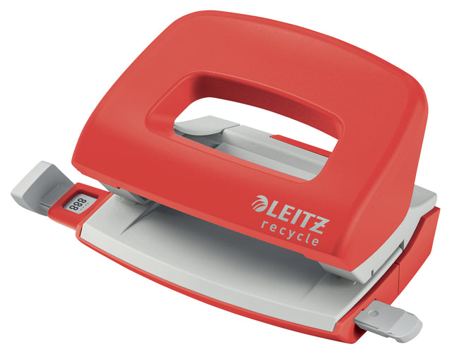 Leitz Nexxt Recycle Mini Perforator 10 Vel, Rood