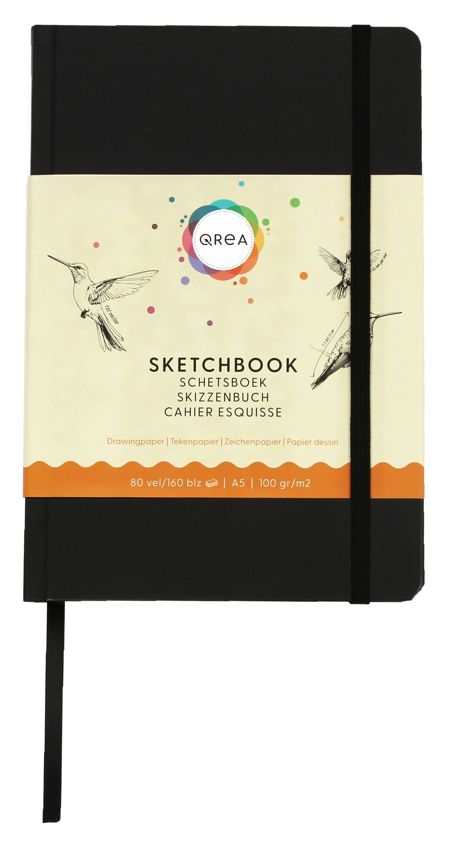 Qrea A5 Tekenboek 100 g FSC 80 vellen
