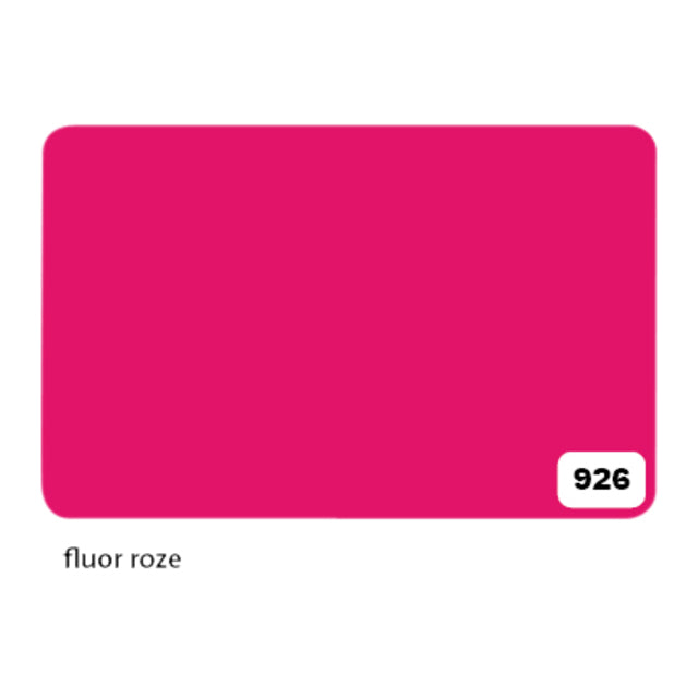 Folia Etalagekarton 1-zijdig 48x68cm 380gr nr926 fluorescent roze