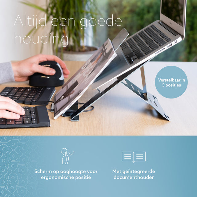 Leitz Ergo Riser Documenthouder voor laptop en papier - 3