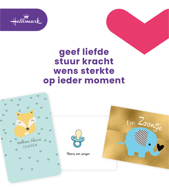 Geboorte Wenskaart Hallmark Navulset 6 Stuks