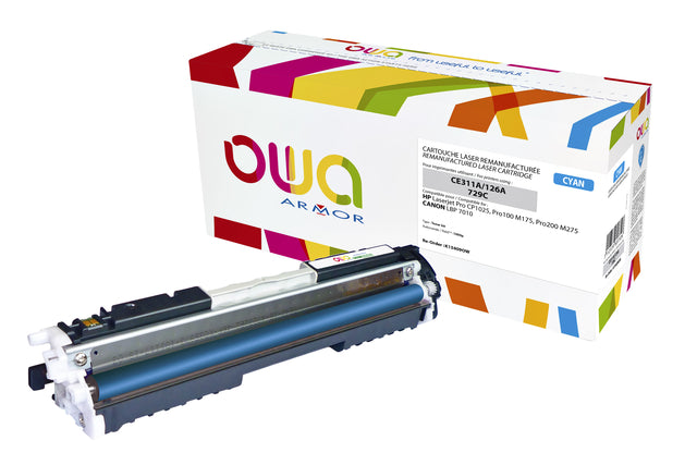 Gereconditioneerde OWA Blauwe Tonercartridge HP CE311A